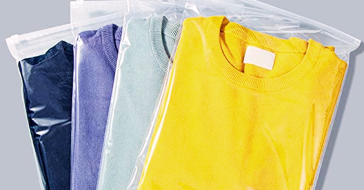 Sacos plásticos para embalar camisetas